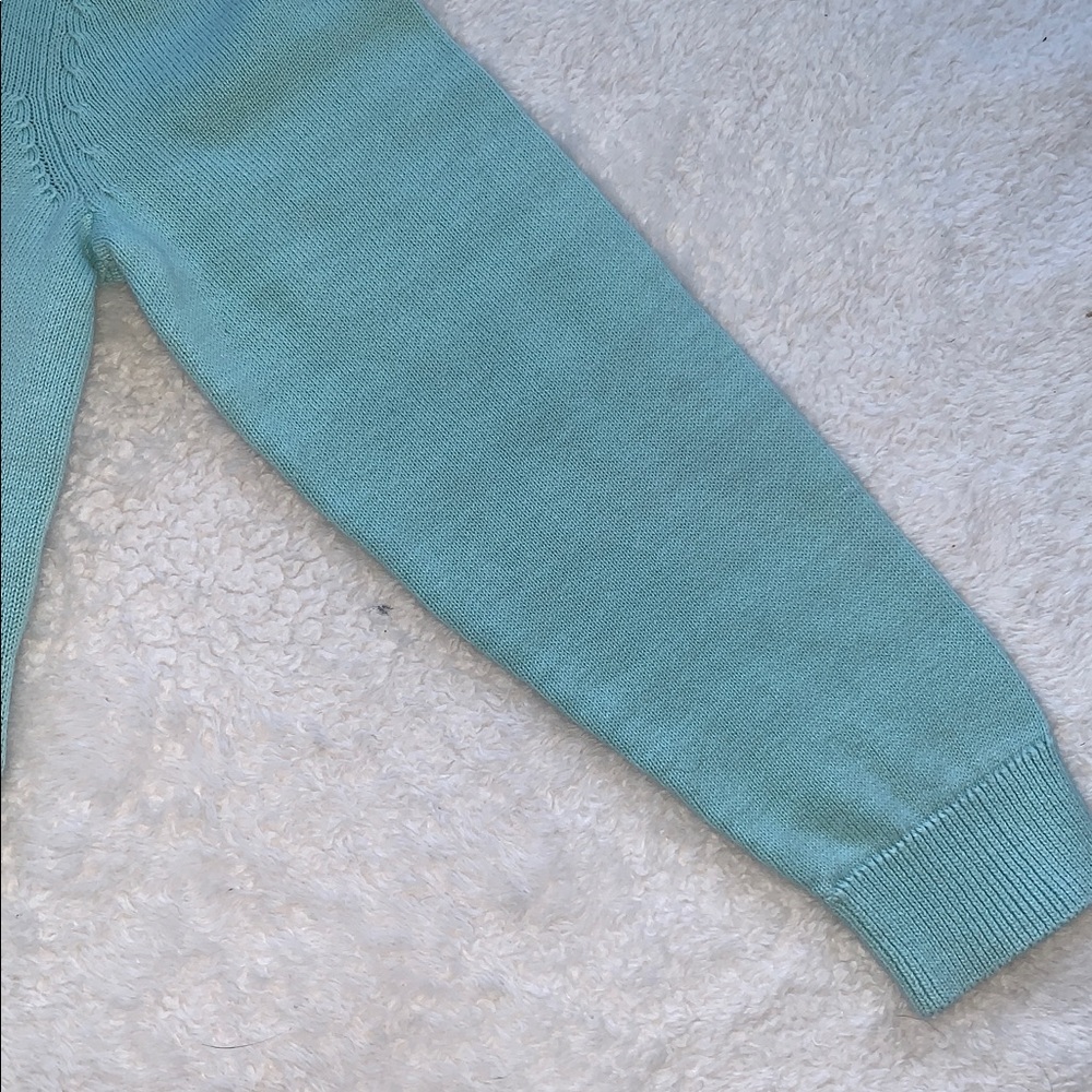 Vineyard Vines Blue Green Sweater 4T GUC Beach Shells Sailboat - Picture 5 of 10